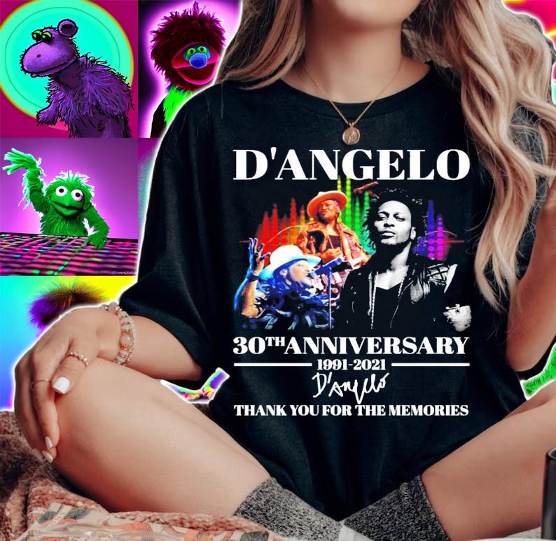 D'Angelo 30th anniversary 1991-2021 signature shirt
