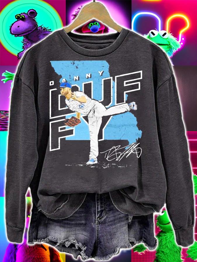 Danny Duffy player baseball signature shirt sweatshirt