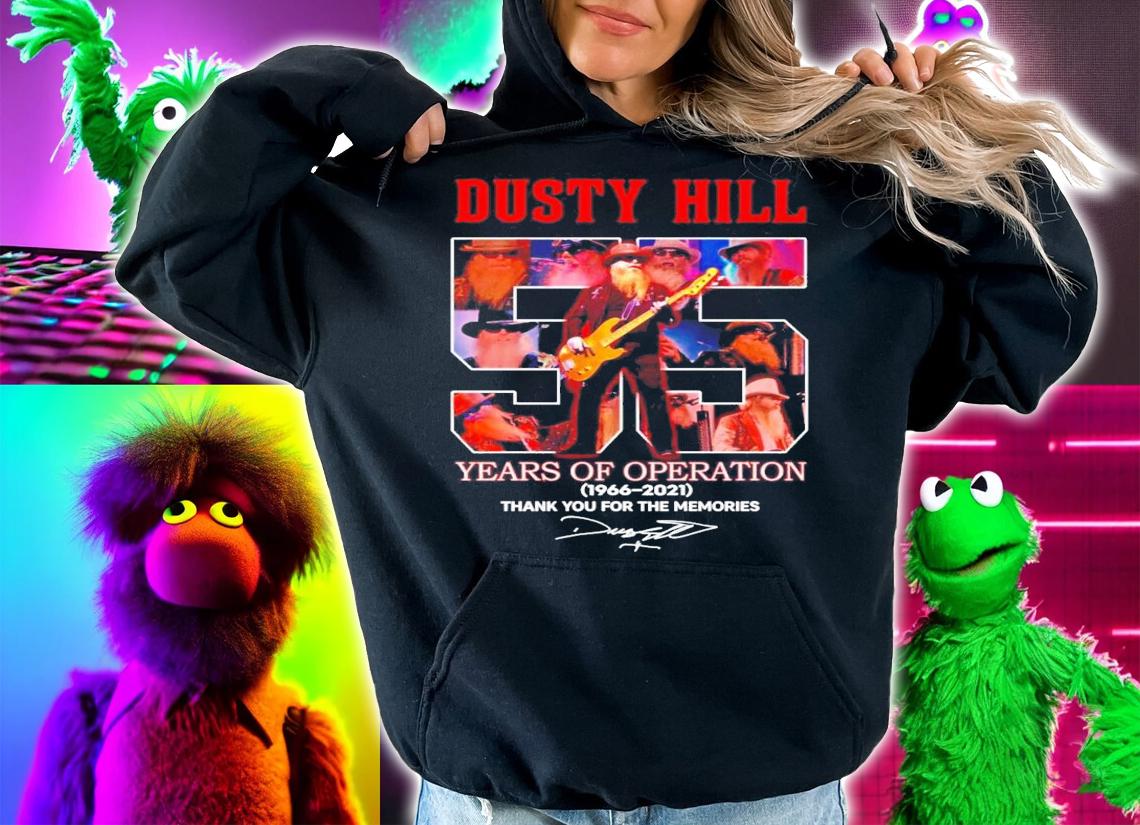 Dusty Hill 55 years of Operation 1966-2021 signature shirt hoodie