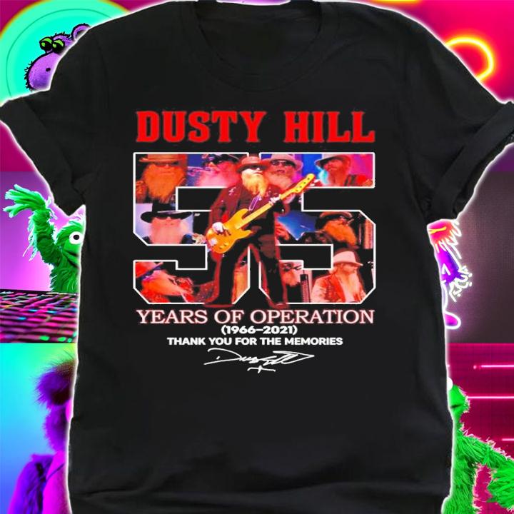 Dusty Hill 55 years of Operation 1966-2021 signature shirt shirt