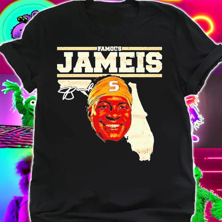 Famous Jameis Winston Florida map signature T-shirt shirt