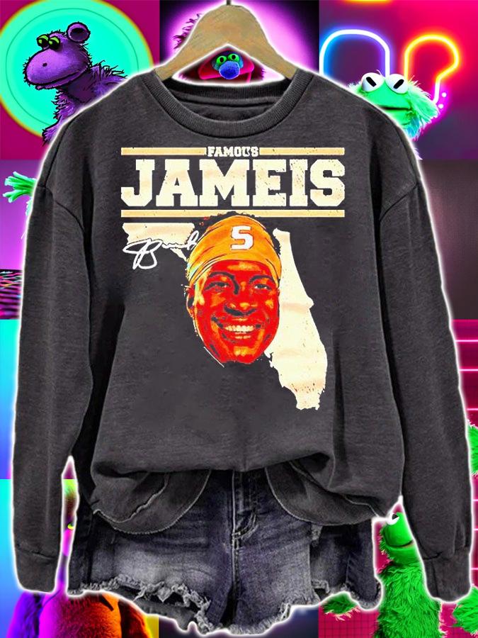 Famous Jameis Winston Florida map signature T-shirt sweatshirt