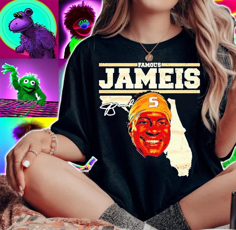 Famous Jameis Winston Florida map signature T-shirt woman shirt
