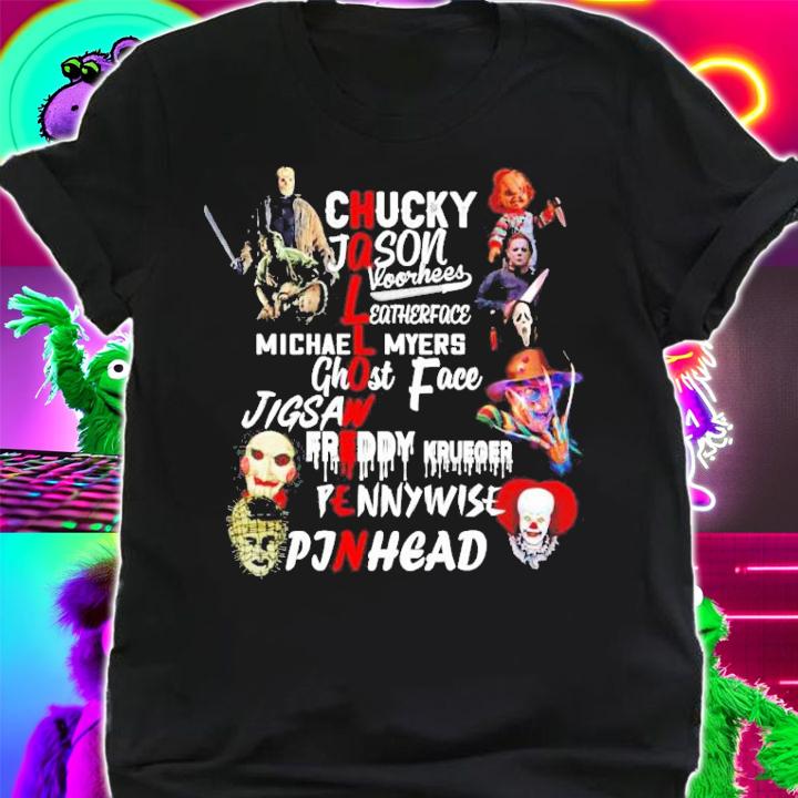 Halloween Chucky Jason Voorhees Leatherface Michael Myers Ghostface Jigsaw Shirt shirt