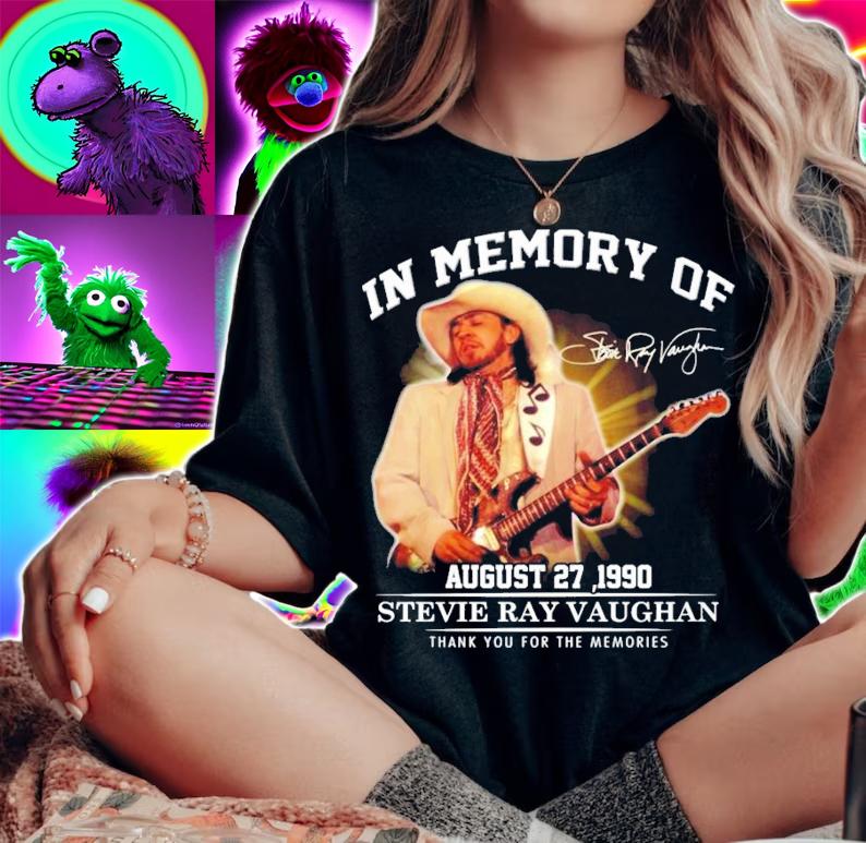 In memory of Stevie Ray Vaughan August 27 1990 thank you for the memories shirt woman shirt