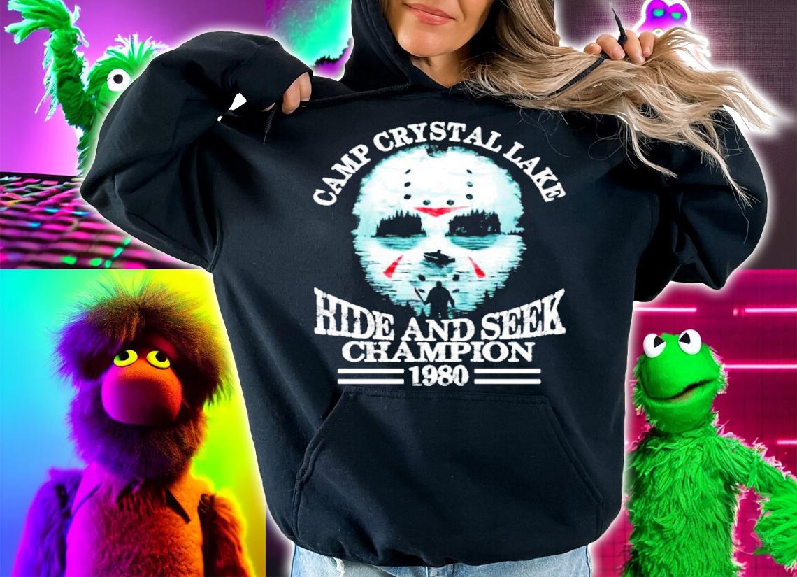 Jason Voorhees Camp Crystal Lake Hide And Seek Champion 1980 shirt hoodie