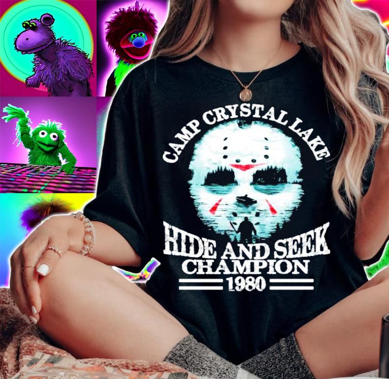 Jason Voorhees Camp Crystal Lake Hide And Seek Champion 1980 shirt woman shirt