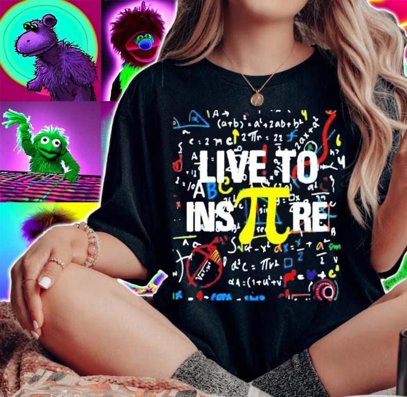 Live to inspire pi 3.14 math teacher shirt woman shirt