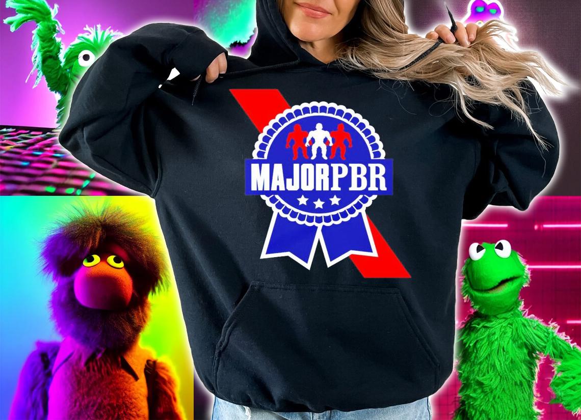 Major Wrestling Figure Podcast Major PBR Ribbon shirt hoodie