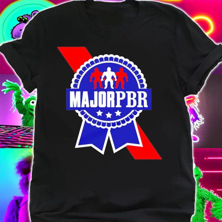 Major Wrestling Figure Podcast Major PBR Ribbon shirt shirt