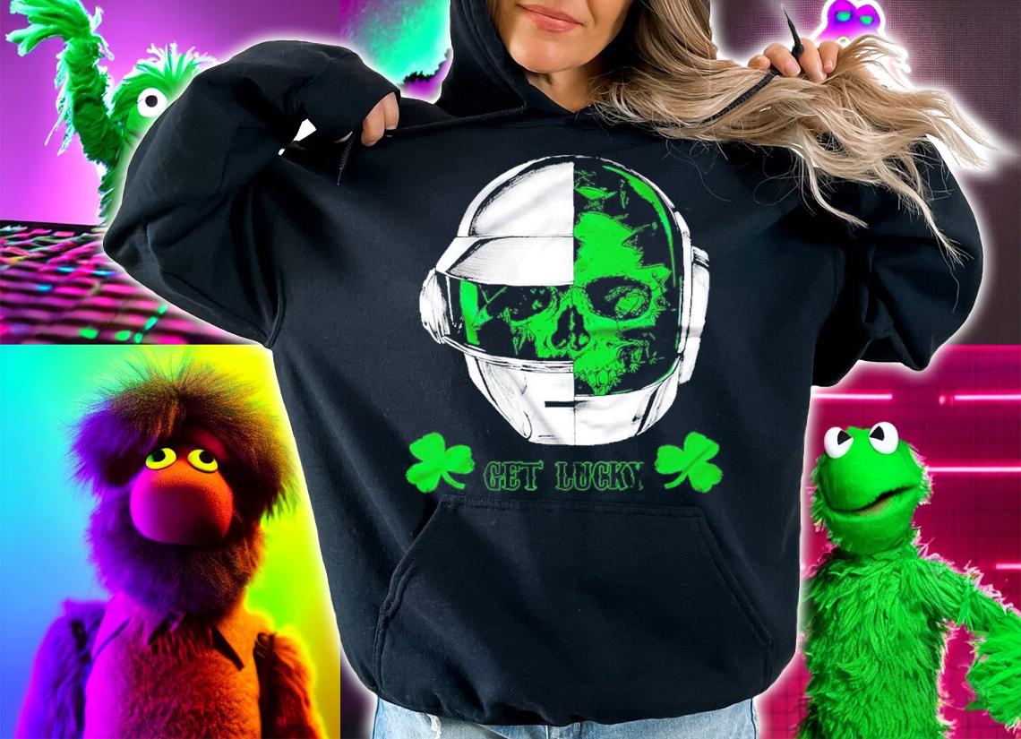 St.Patrick's Day get Lucky Daft Punk shirt hoodie