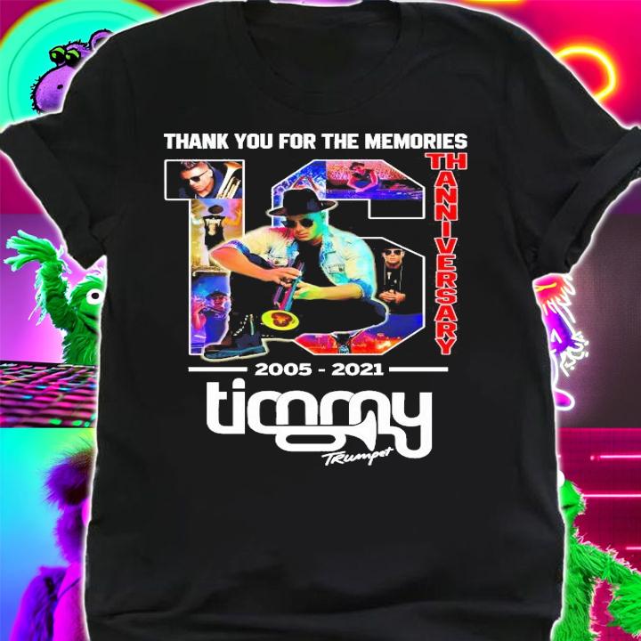 Thank you for the memories Thanniversary 2005-2021 Tigomy shirt shirt