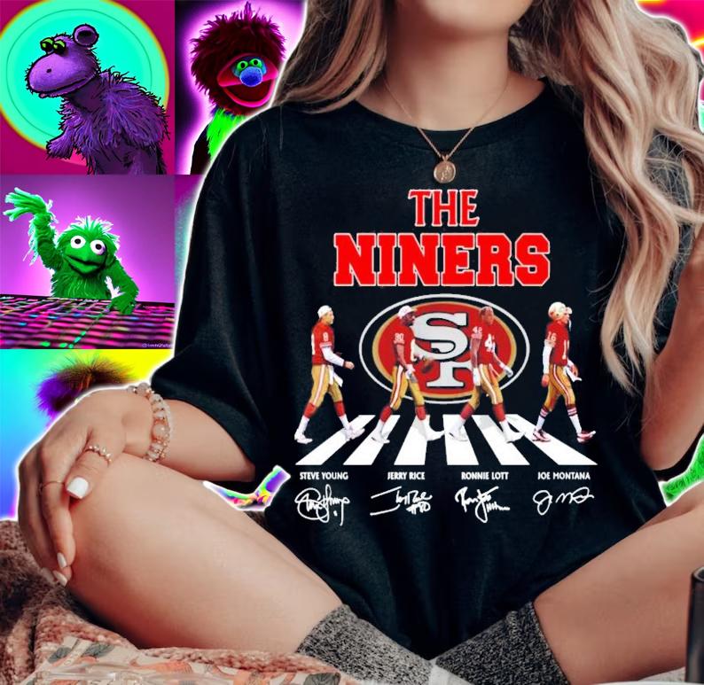 The Niners Football Signatures Abbey Road Shirt woman shirt