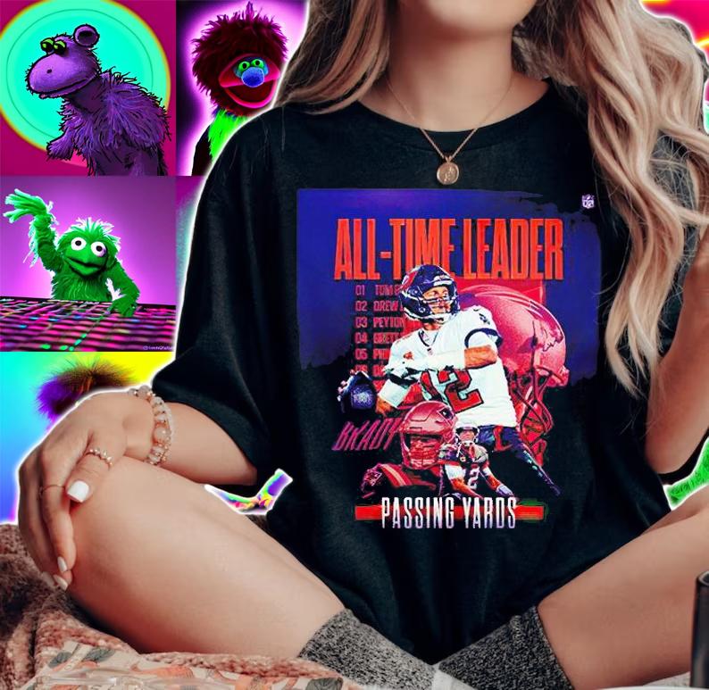Tom Brady all-time leader poster T-shirt woman shirt