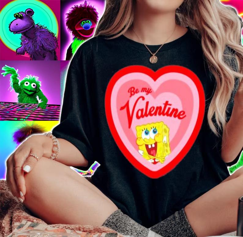 Spongebob Squarepants Spongebob Be My Valentine shirt woman shirt