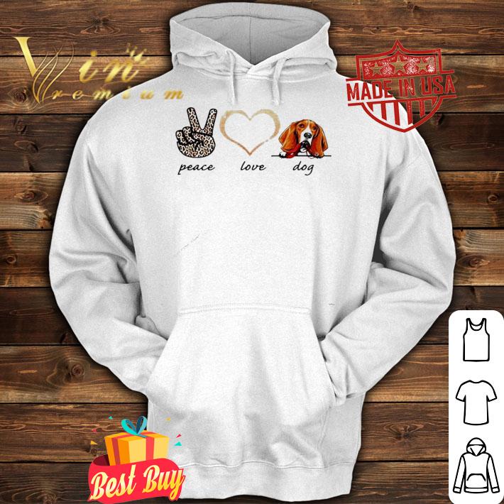 Peace love Basset dog 2021 shirt