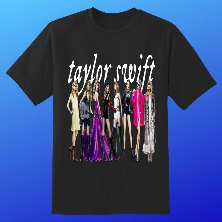 Brand New Taylor Swift Eras Through Evermore Ultra Cotton Shirt