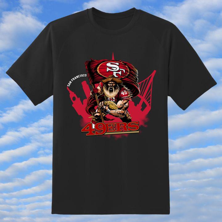 Hot Jack Davis Hold San Francisco 49ers Flag T-Shirt