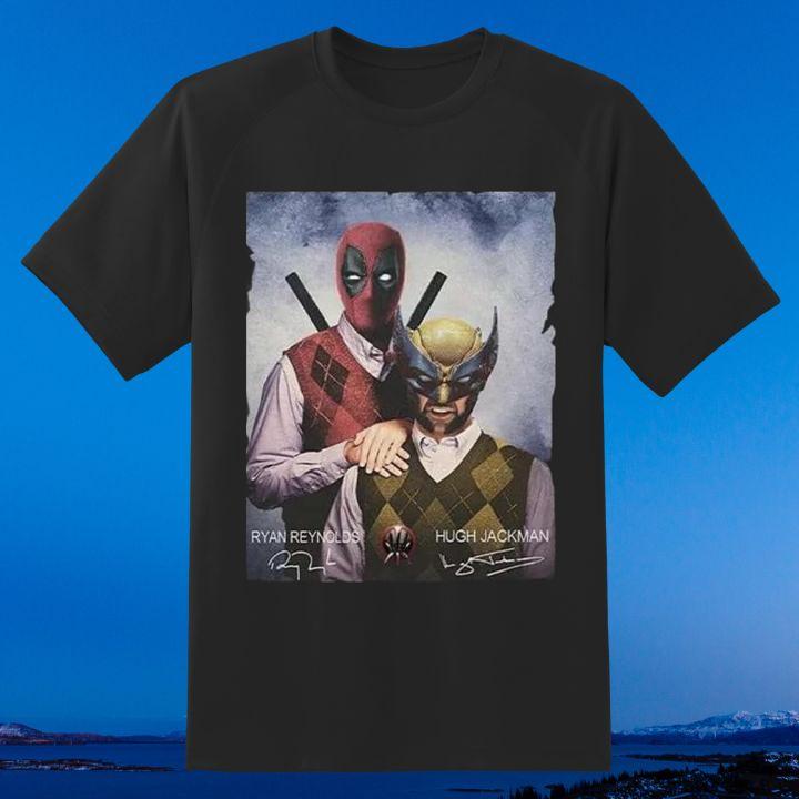 Personalized Deadpool & Wolverine Ryan Reynolds Hugh Jackman Step Brothers Signed Shirt