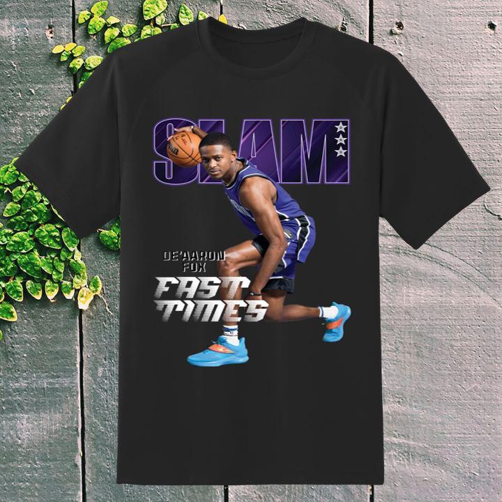 Slam De Aaron Fox Fast Times San Antonio Spurs T-Shirt