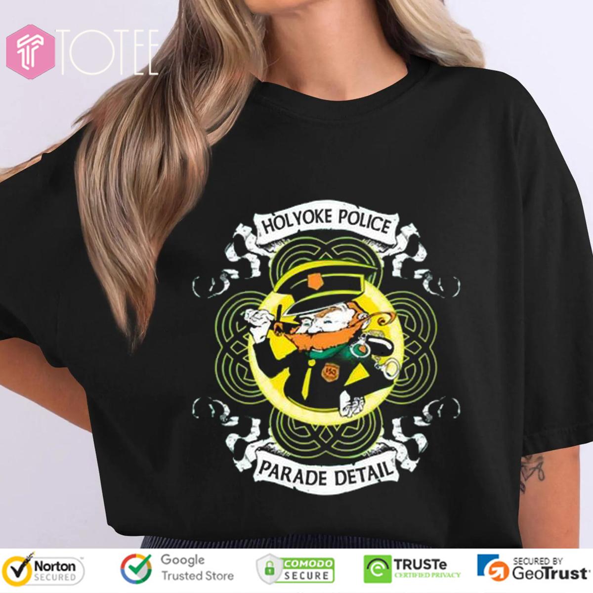 Holyoke Police St. Patricks Day Parade Detail Official Duty T-Shirt