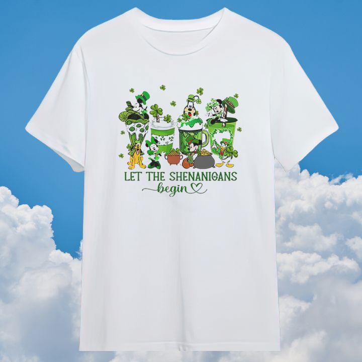 Mickey & Friends St. Patricks Day Let The Shenanigans Begin T-Shirt