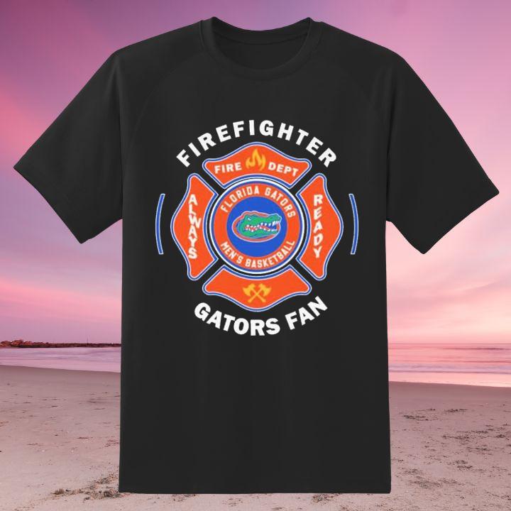 Fire Dept Florida Gators Logo Football Firefighter T-Shirt