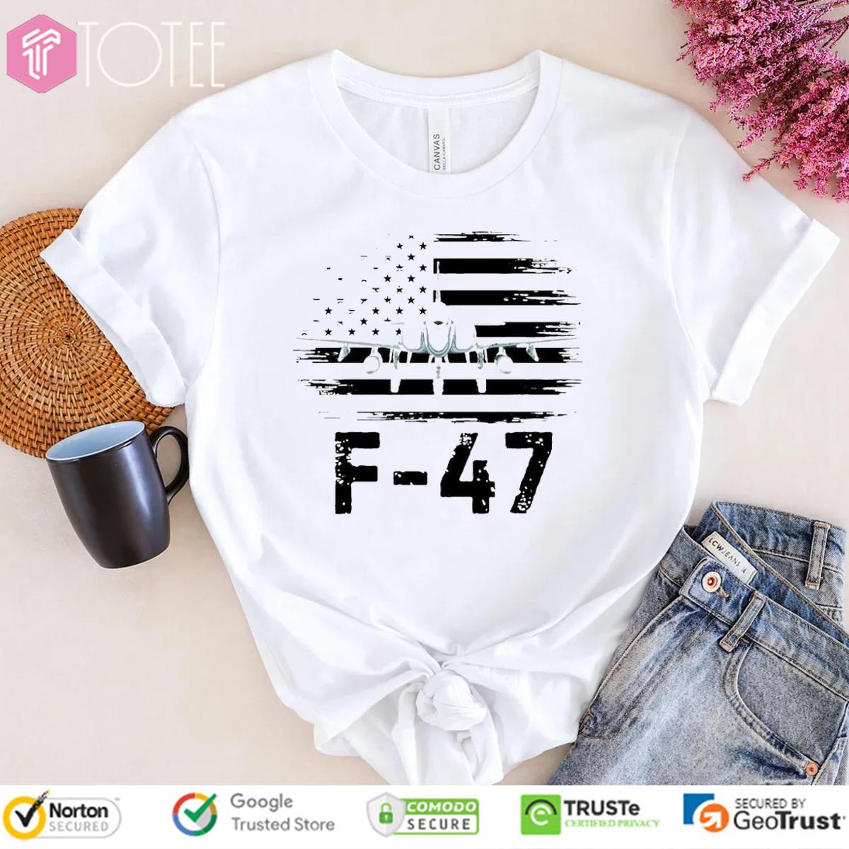 Boeing F-47 United States Air Force American Flag T-Shirt