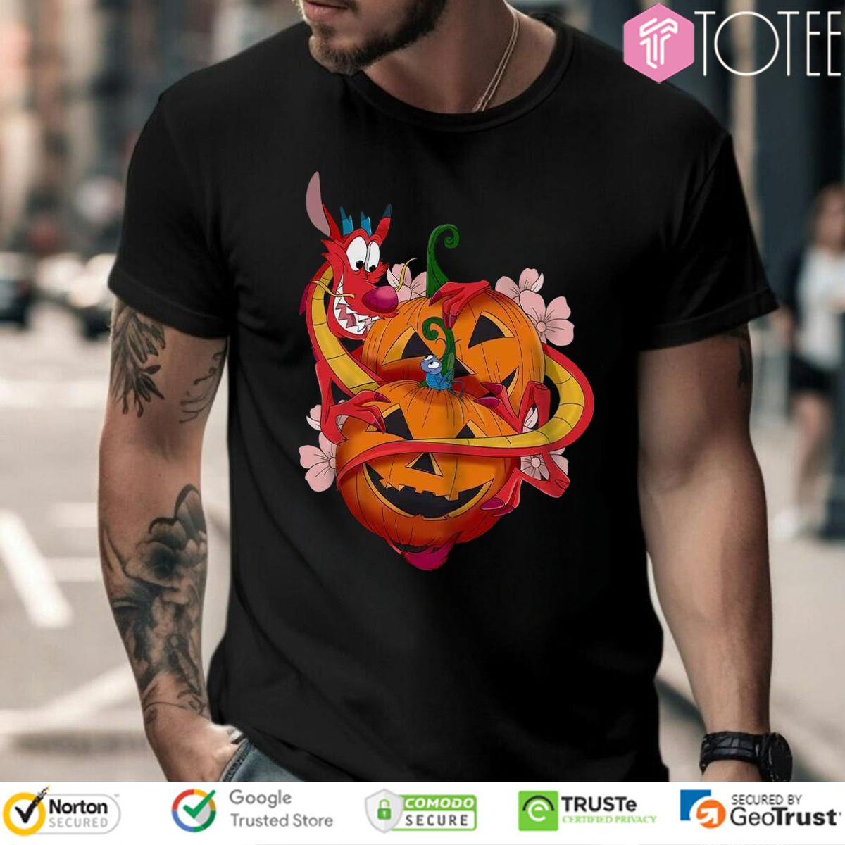 Mushu And Cri Kee Mulan Pumpkin Halloween T-Shirt