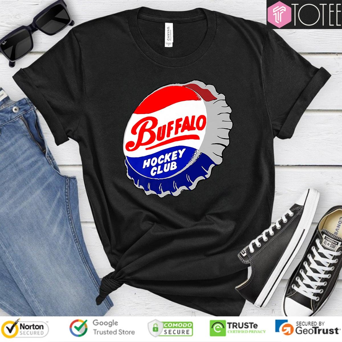 Beer Bottle Cap Buffalo New York Hockey Club T-shirt