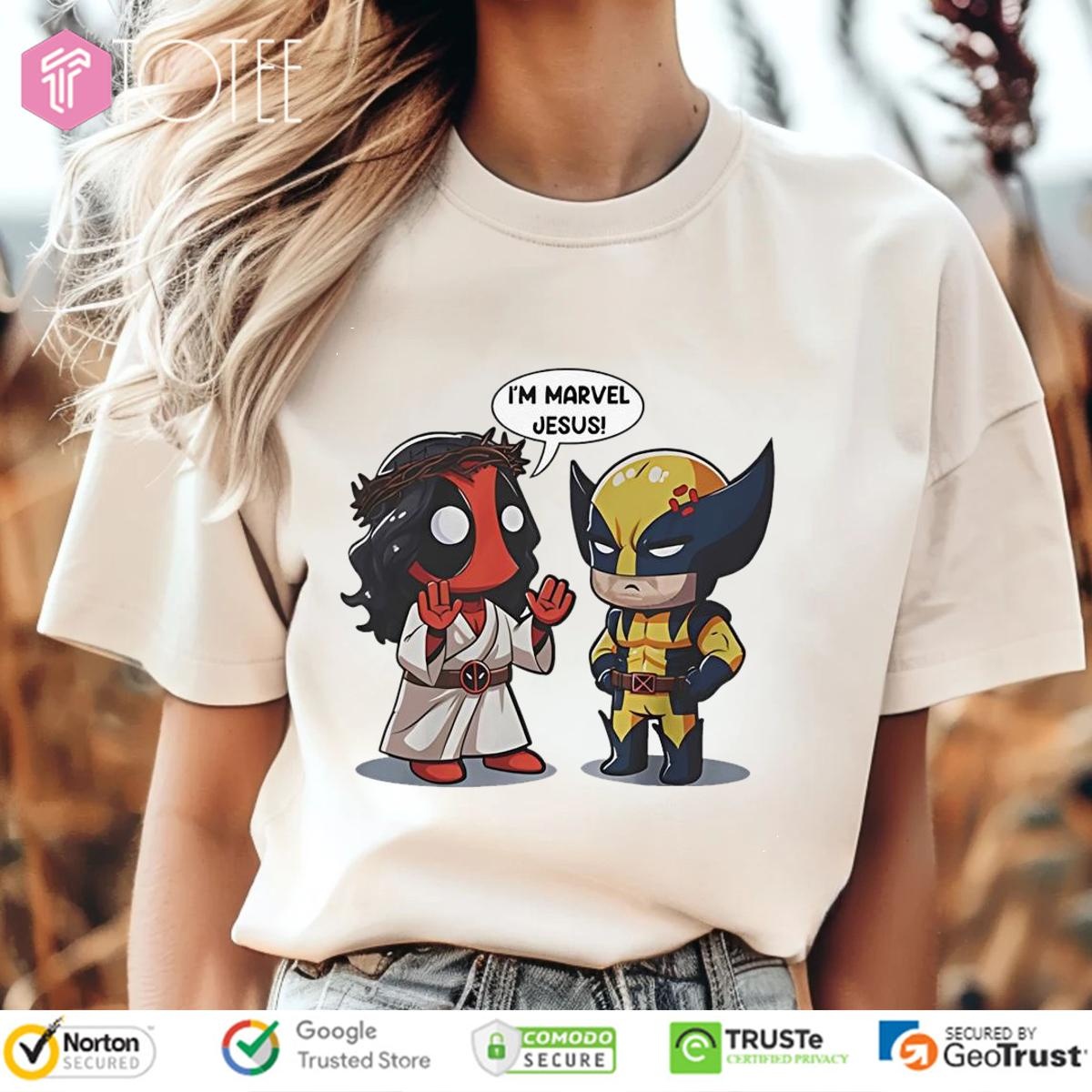 Im Marvel Jesus Deadpool And Wolverine T-shirt