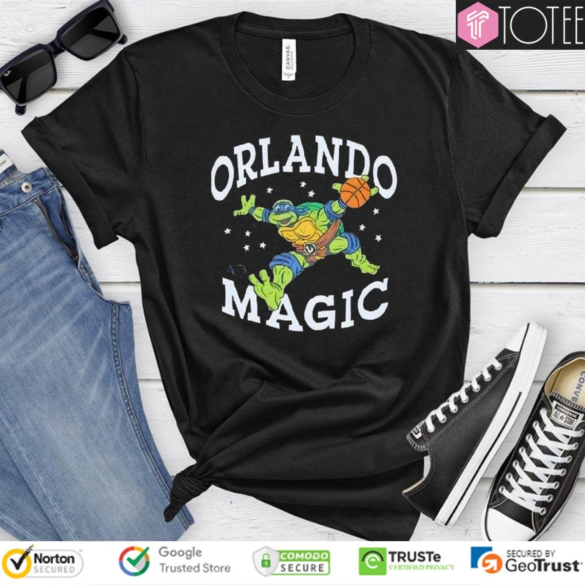 Orlando Magic Basketball Parody Tmnt Leonardo Ninja Turtles T-shirt