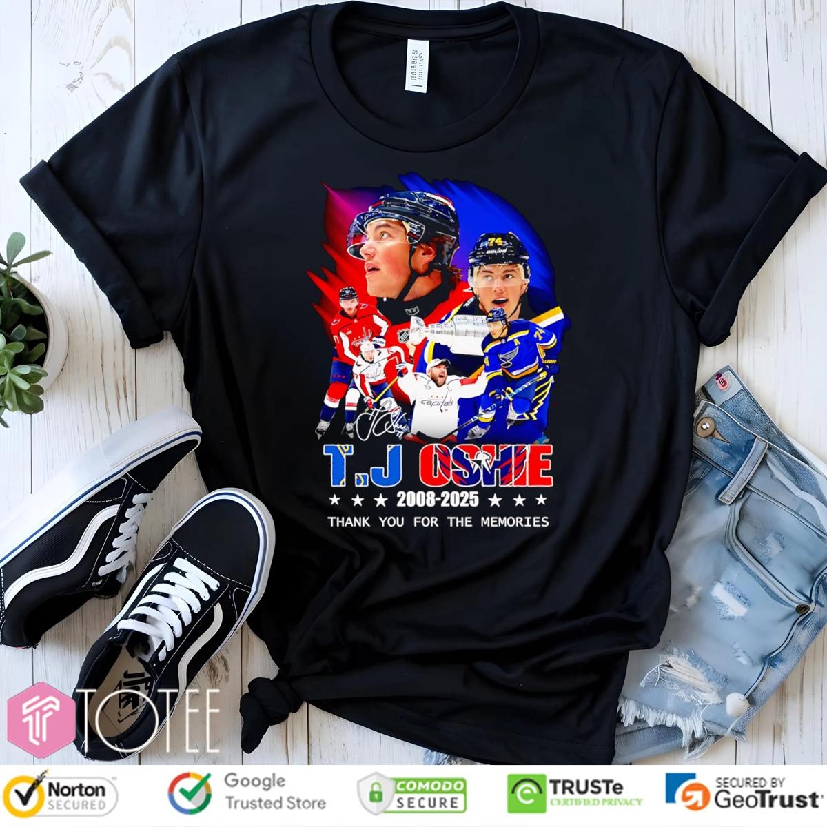 T. J. Oshie Washington Capitals 2008-2025 Signature T-shirt