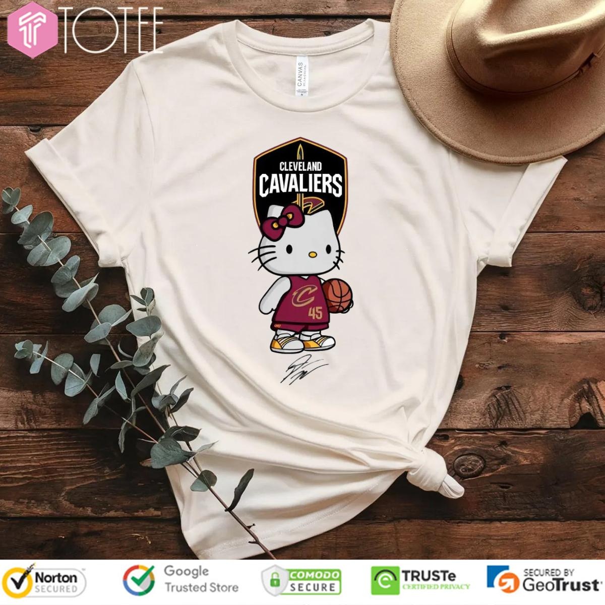 Cleveland Cavaliers Donovan Mitchell Hello Kitty Signatures T-shirt