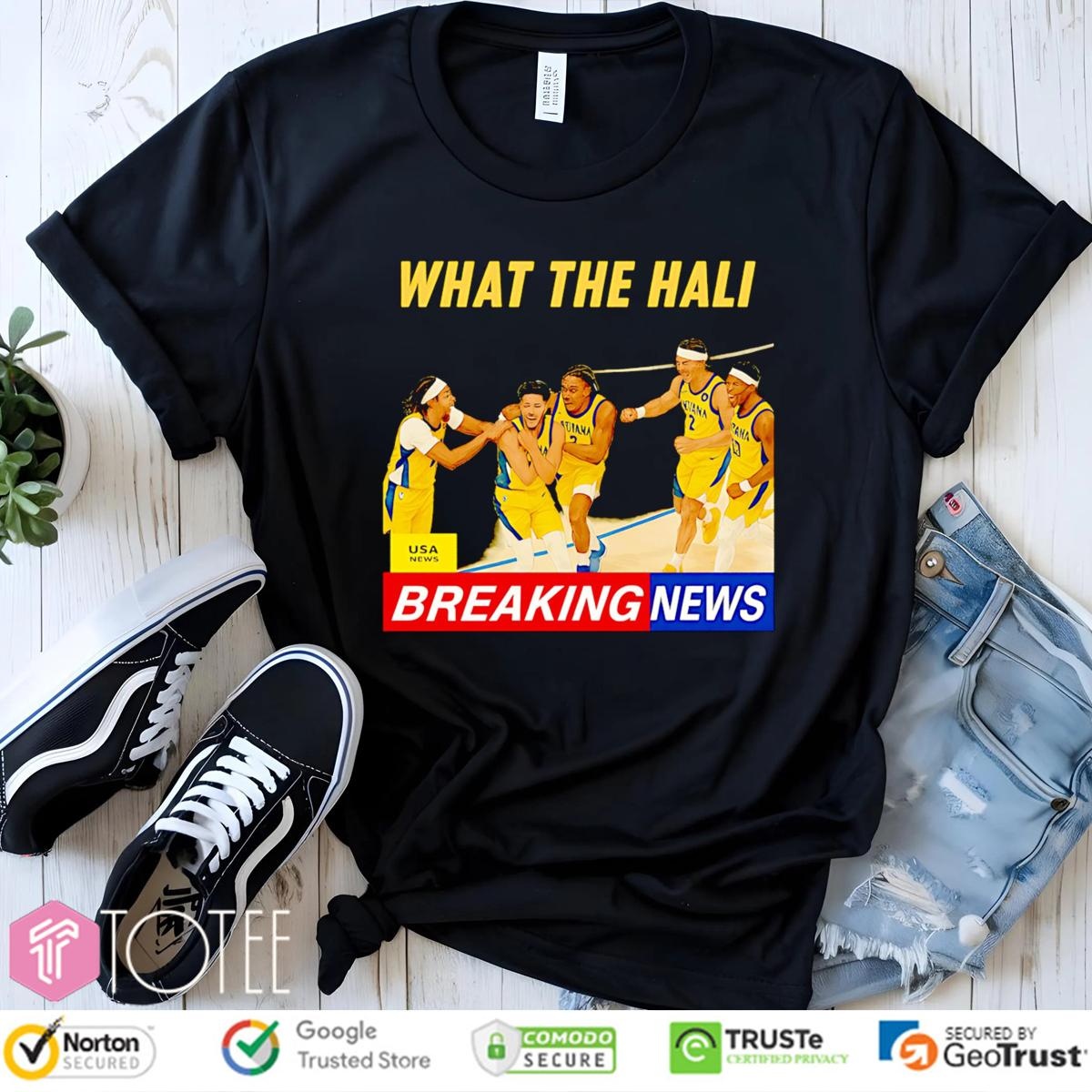 Tyrese Haliburton What The Hali Breaking News Indiana Pacers T-shirt