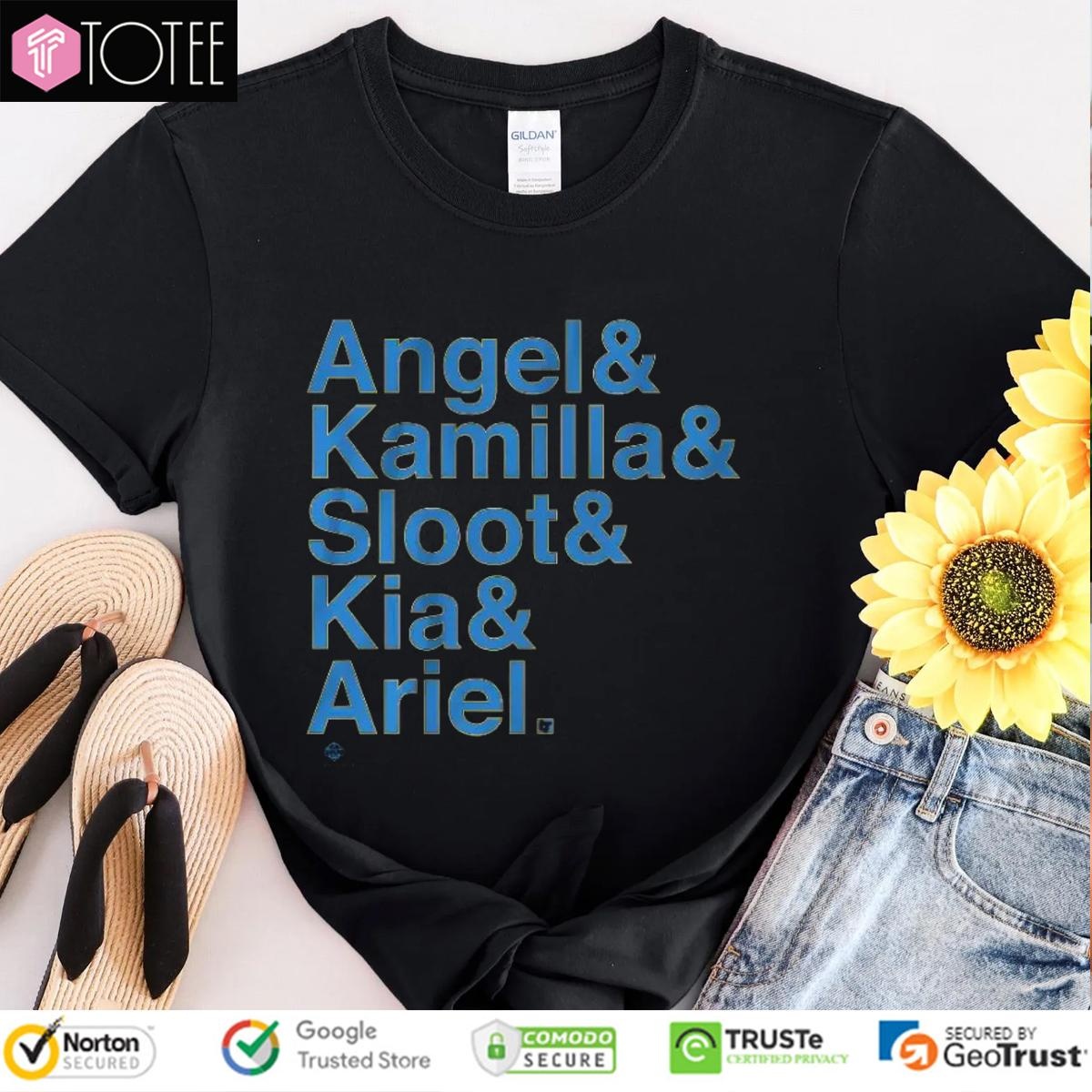 Chicago Sky Players Angel Kamilla Sloot Kia Ariel T-shirt