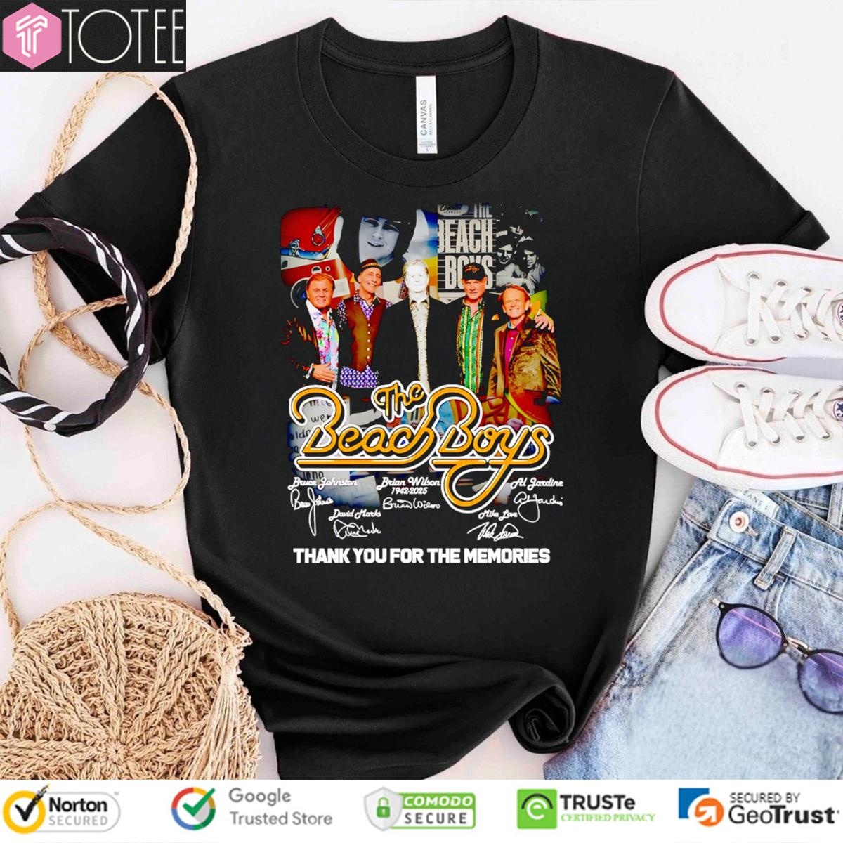 The Beach Boys Thank You For The Memories Signatures T-shirt