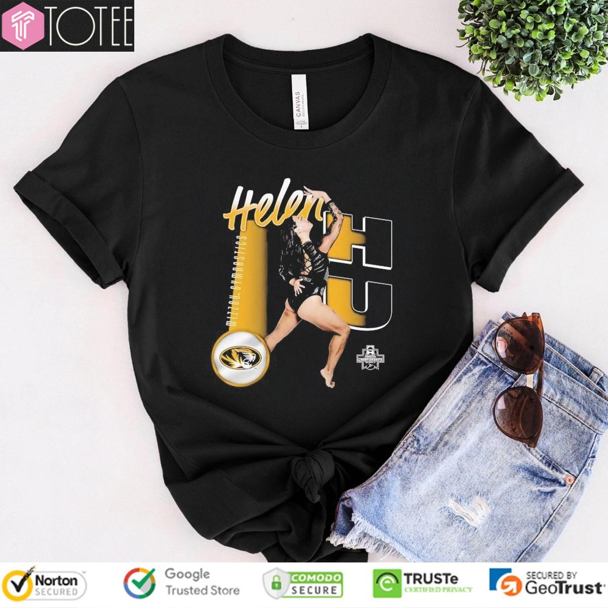 Helen Hu Missouri Ncaa Gymnastics Championships Shirt T-shirt