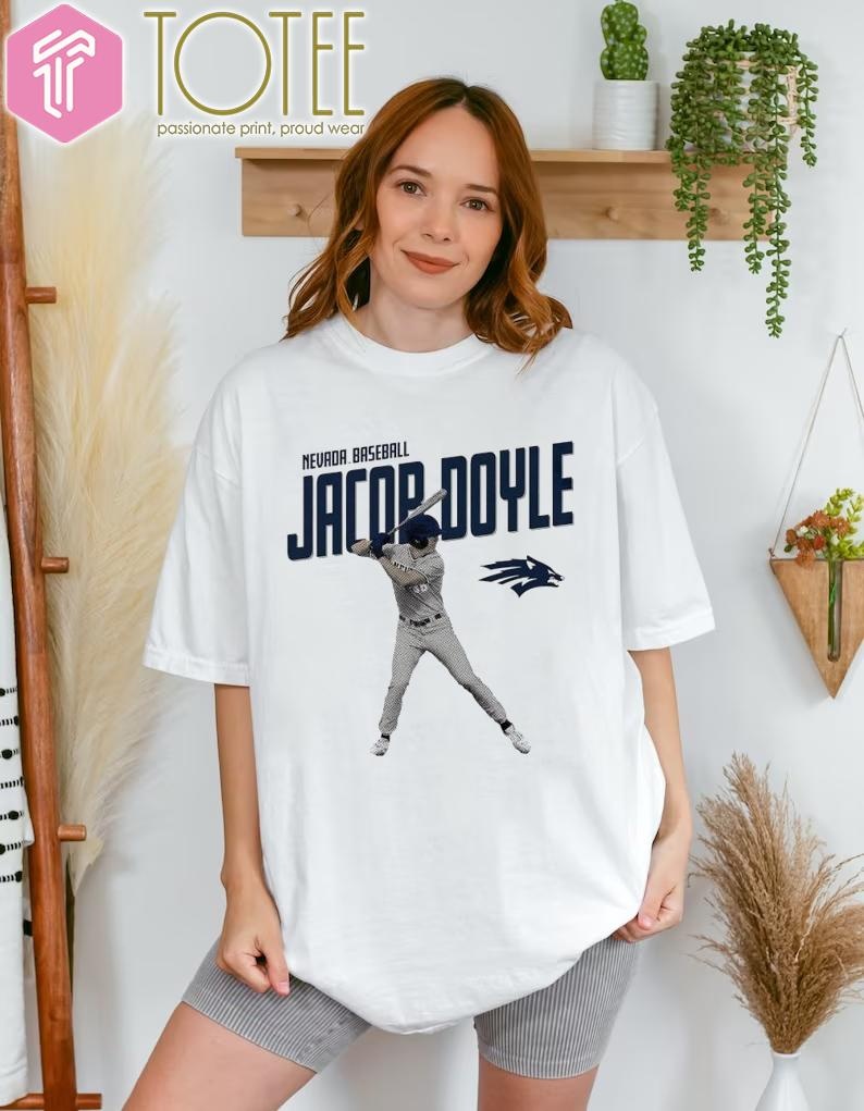 Jacob Doyle Nevada Wolf Pack Baseball T-shirt