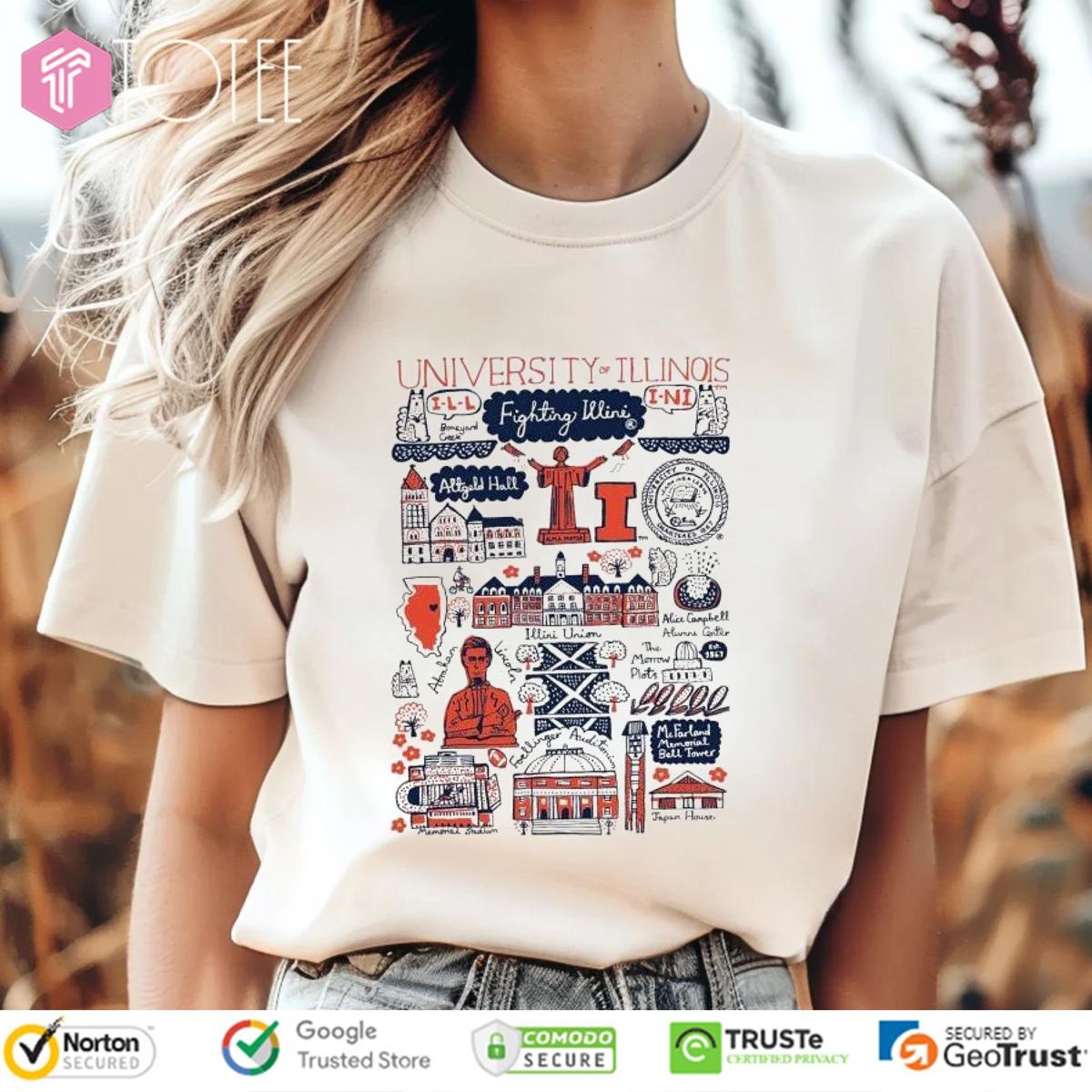 University Of Illinois Art Illustration T-shirt