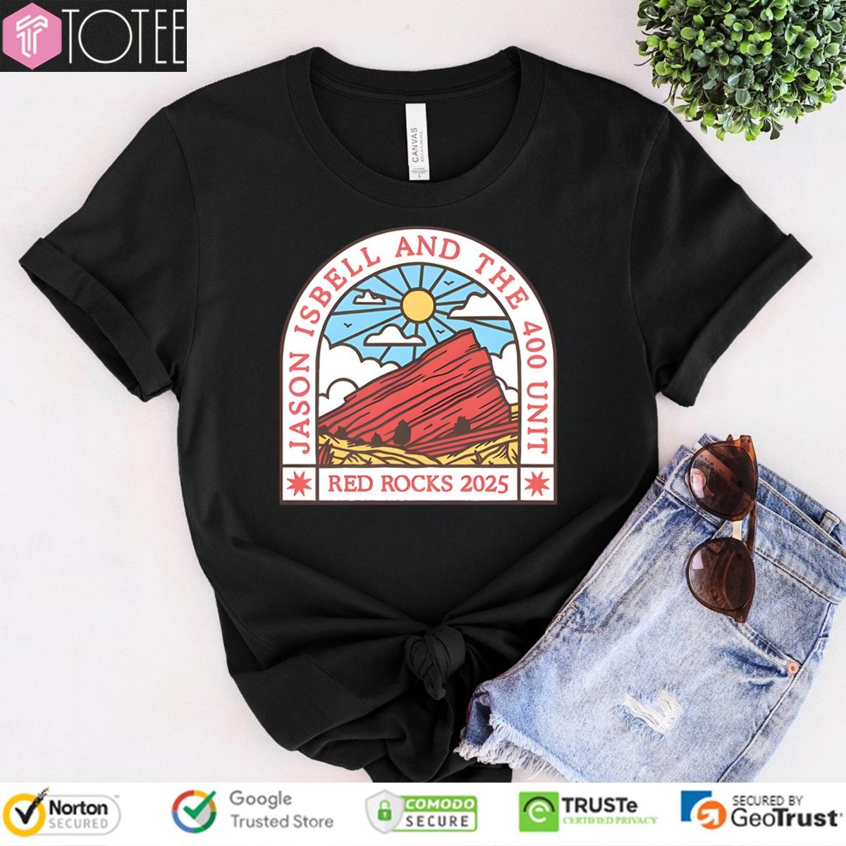Jason Isbell And The 400 Unit Red Rocks Amphitheatre Morrison Colorado May 3 2025 T-shirt