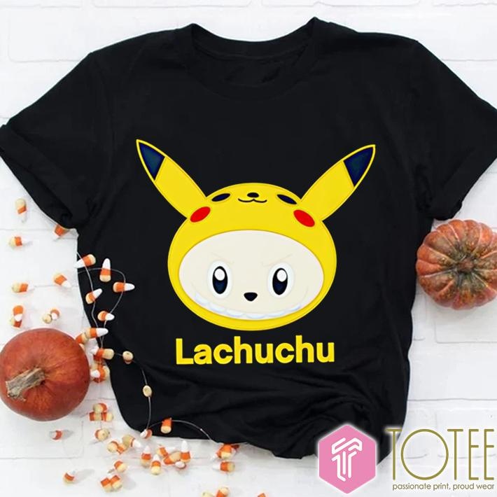 Lachuchu Parody Pikachu Labubu Pokemon T-shirt