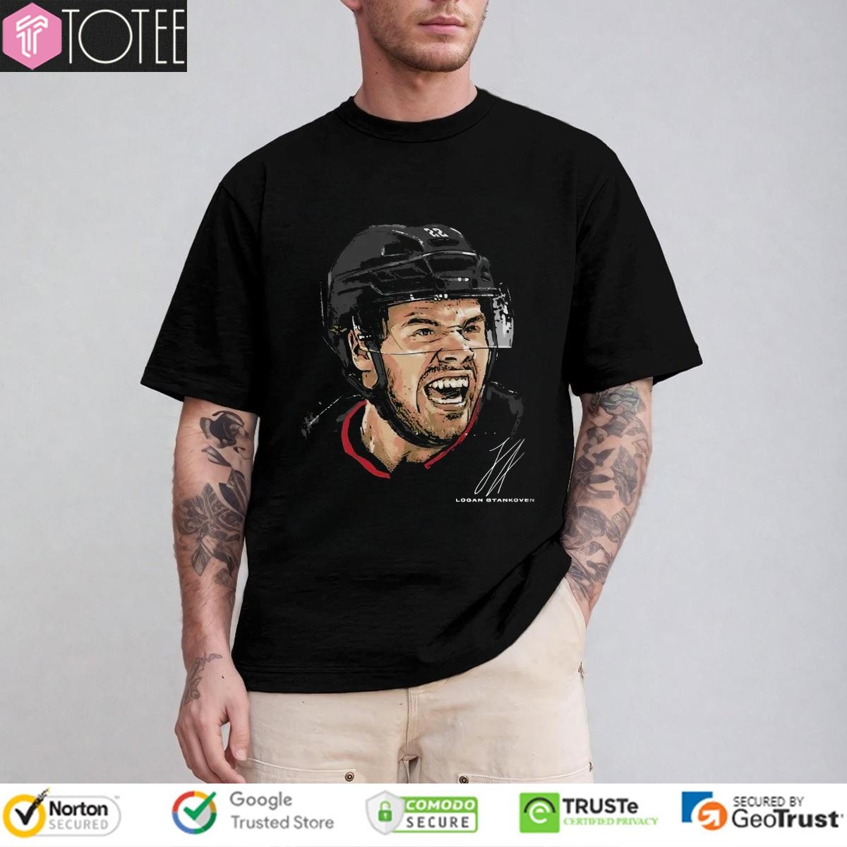 Logan Stankoven Carolina Hurricanes Hockey Signature T-shirt
