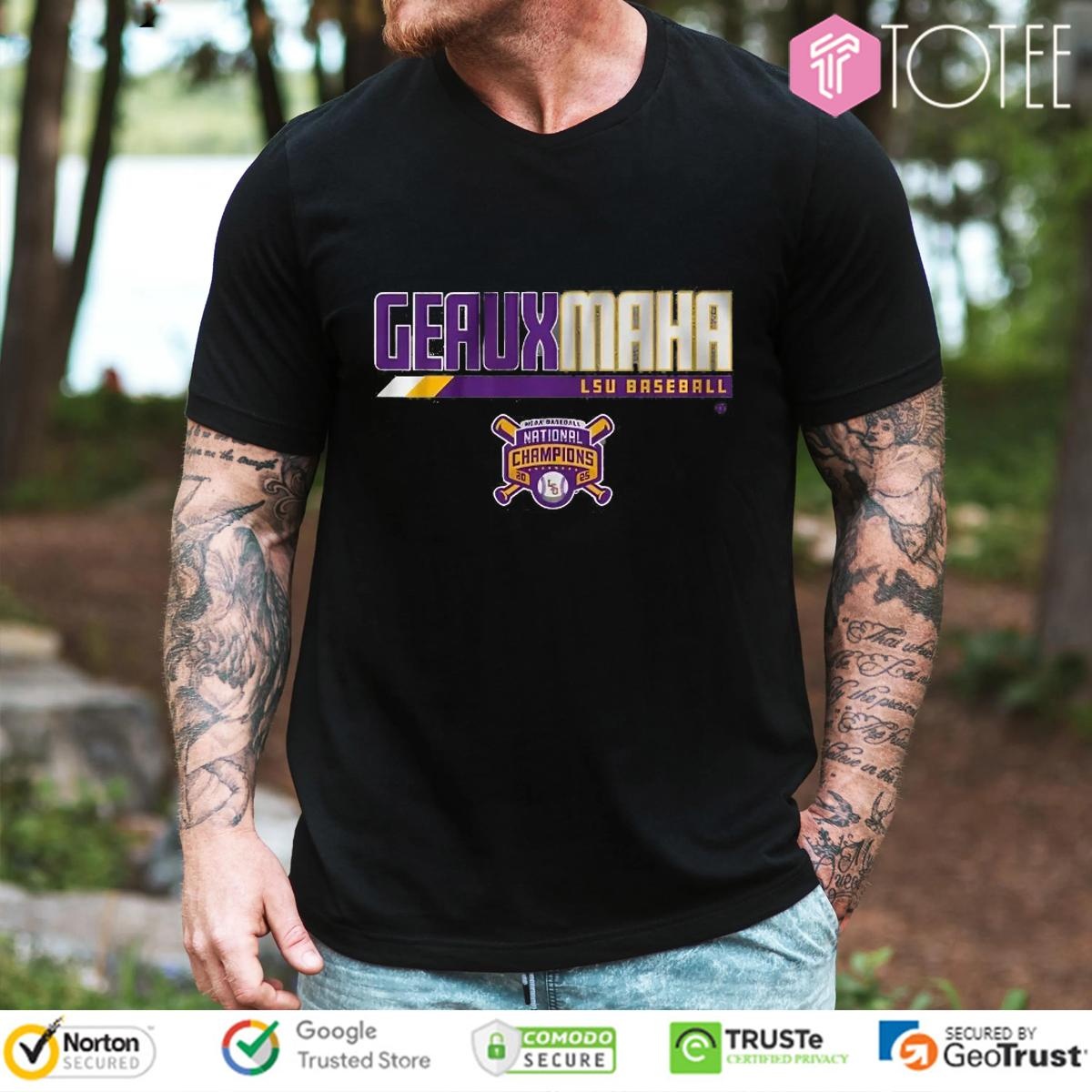 Tigers Baseball Geauxmaha 2025 National Champions T-shirt
