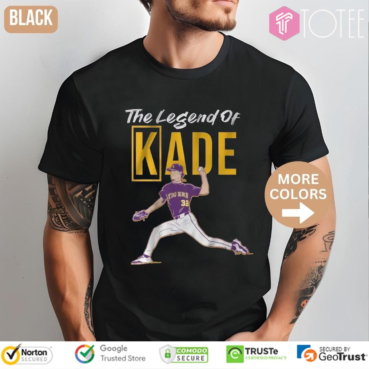 The Legend Of Kade Anderson Ls Tiger Baseball T-shirt