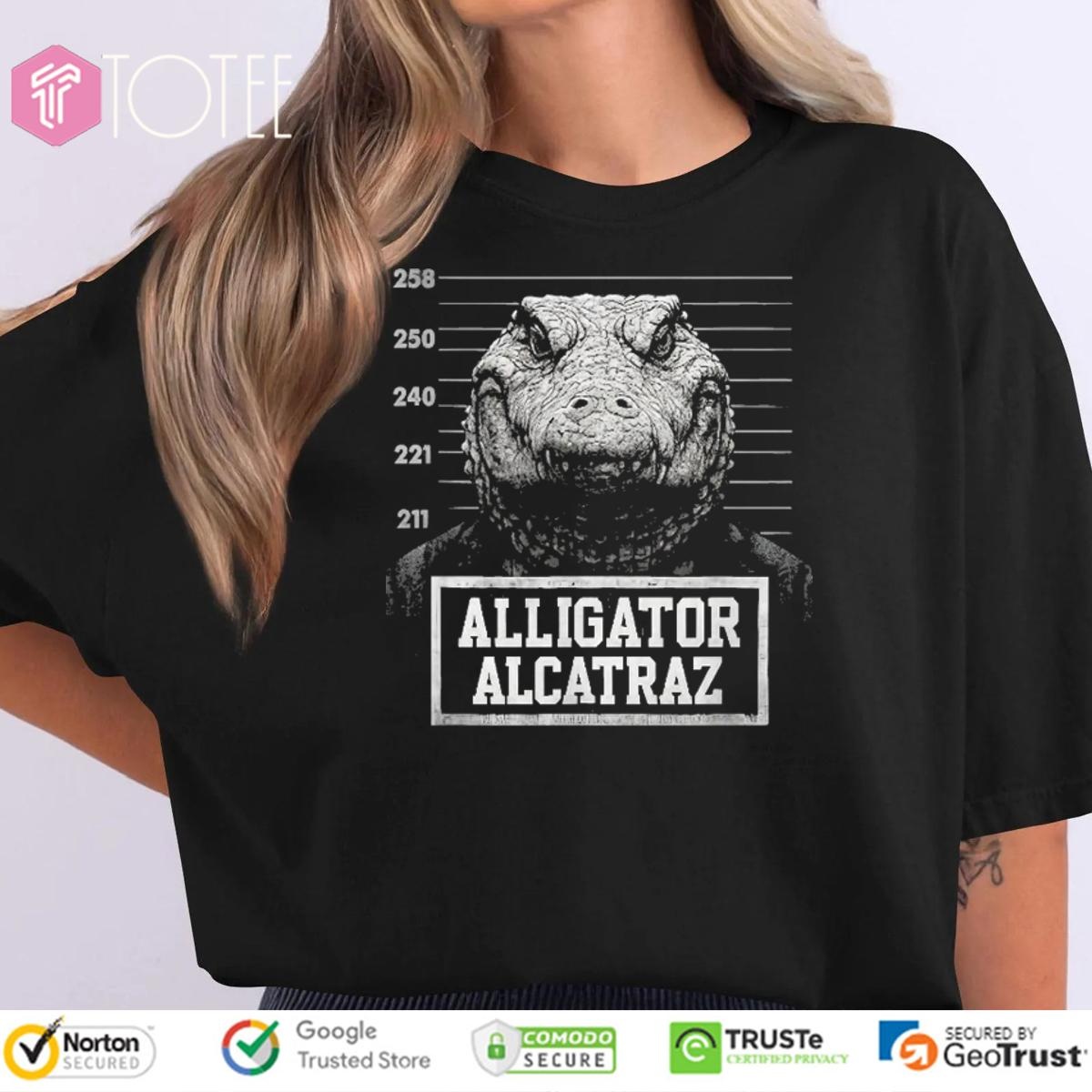Alligator Alcatraz Florida Everglades Mugshot T-shirt