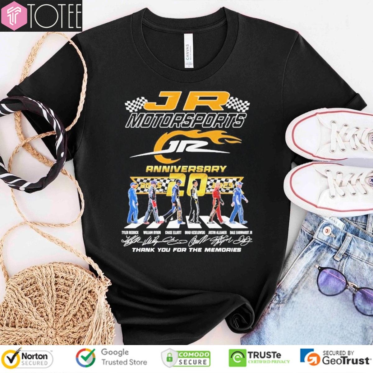 20Th Anniversary 2005-2025 Jr Motorsports Abbey Road Signatures T-shirt