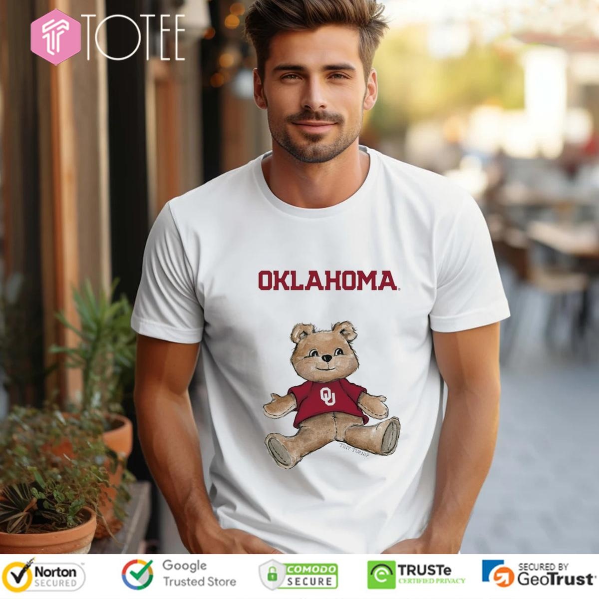 Tiny Turnip Teddy Bear X Oklahoma Sooners T-shirt