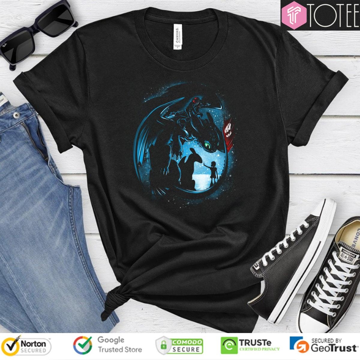 Toothless And Hiccup Yesterday And Tomorrow T-shirt