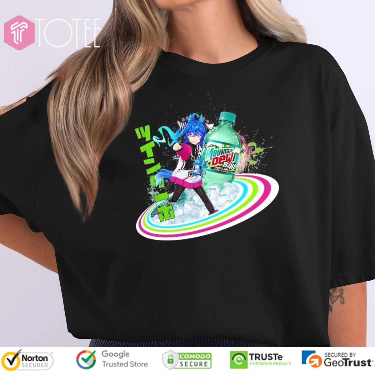 Twin Turbo Uma Musume Mountain Dew Baja Blast T-shirt